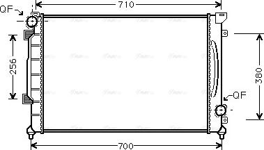 Ava Quality Cooling AI 2139 - Radiateur, refroidissement du moteur cwaw.fr