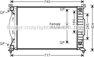 Ava Quality Cooling AI 2241 - Radiateur, refroidissement du moteur cwaw.fr