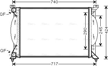 Ava Quality Cooling AI 2201 - Radiateur, refroidissement du moteur cwaw.fr