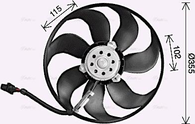 Ava Quality Cooling Ai7521 - Ventilateur, refroidissement du moteur cwaw.fr