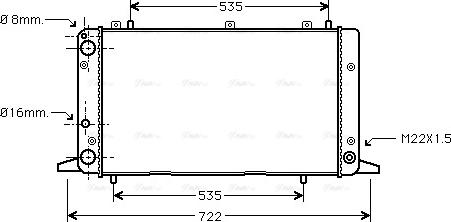 Ava Quality Cooling AIA2053 - Radiateur, refroidissement du moteur cwaw.fr