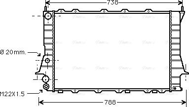 Ava Quality Cooling AIA2077 - Radiateur, refroidissement du moteur cwaw.fr