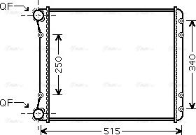 Ava Quality Cooling AIA2220 - Radiateur, refroidissement du moteur cwaw.fr