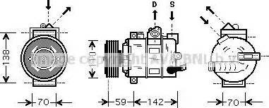 Ava Quality Cooling AIAK029 - Compresseur, climatisation cwaw.fr