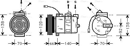 Ava Quality Cooling AI K150 - Compresseur, climatisation cwaw.fr