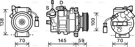 Ava Quality Cooling AIAK342 - Compresseur, climatisation cwaw.fr