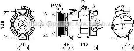 Ava Quality Cooling AIK359 - Compresseur, climatisation cwaw.fr