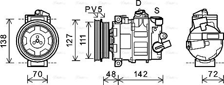 Ava Quality Cooling AIAK359 - Compresseur, climatisation cwaw.fr