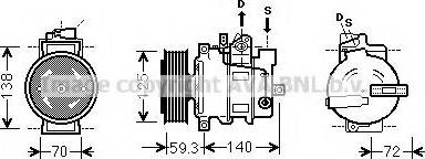 Ava Quality Cooling AIAK313 - Compresseur, climatisation cwaw.fr