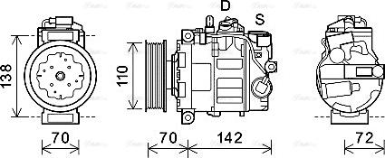 Ava Quality Cooling AIAK381 - Compresseur, climatisation cwaw.fr