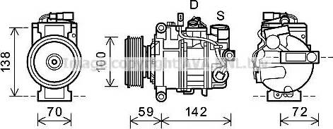 Ava Quality Cooling AIAK338 - Compresseur, climatisation cwaw.fr