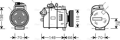 Ava Quality Cooling AIAK247 - Compresseur, climatisation cwaw.fr