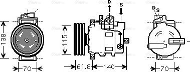 Ava Quality Cooling AIAK263 - Compresseur, climatisation cwaw.fr