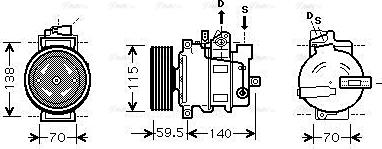 Ava Quality Cooling AIAK284 - Compresseur, climatisation cwaw.fr