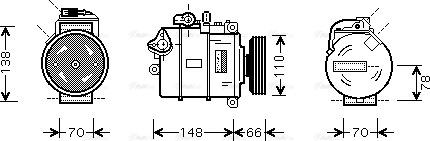 Ava Quality Cooling AIAK226 - Compresseur, climatisation cwaw.fr