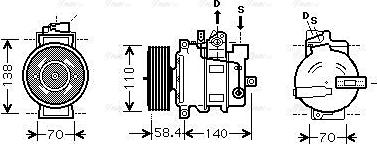 Ava Quality Cooling AIAK274 - Compresseur, climatisation cwaw.fr