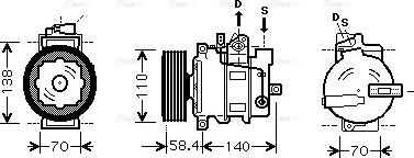 Ava Quality Cooling AIAK272 - Compresseur, climatisation cwaw.fr