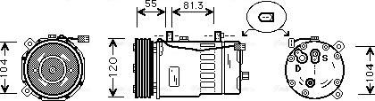 Ava Quality Cooling AIK003 - Compresseur, climatisation cwaw.fr