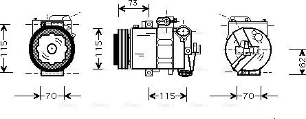 Ava Quality Cooling AI K014 - Compresseur, climatisation cwaw.fr