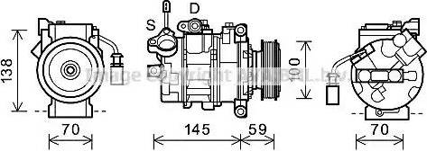 Ava Quality Cooling AIK342 - Compresseur, climatisation cwaw.fr