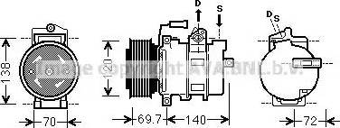 Ava Quality Cooling AIK312 - Compresseur, climatisation cwaw.fr