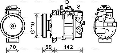 Ava Quality Cooling AIK380 - Compresseur, climatisation cwaw.fr