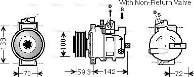 Ava Quality Cooling AIK334 - Compresseur, climatisation cwaw.fr