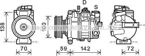 Ava Quality Cooling AIK338 - Compresseur, climatisation cwaw.fr