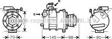 Ava Quality Cooling AI K288 - Compresseur, climatisation cwaw.fr