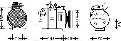 Ava Quality Cooling AI K282 - Compresseur, climatisation cwaw.fr