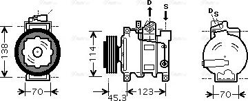 Ava Quality Cooling AI K276 - Compresseur, climatisation cwaw.fr