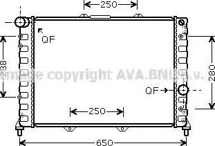 Ava Quality Cooling AL 2091 - Radiateur, refroidissement du moteur cwaw.fr