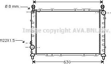 Ava Quality Cooling AL 2055 - Radiateur, refroidissement du moteur cwaw.fr