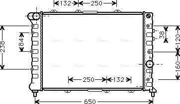 Ava Quality Cooling ALA2057 - Radiateur, refroidissement du moteur cwaw.fr