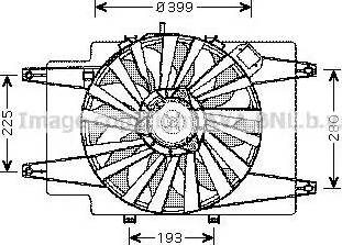 Ava Quality Cooling AL 7504 - Ventilateur, refroidissement du moteur cwaw.fr