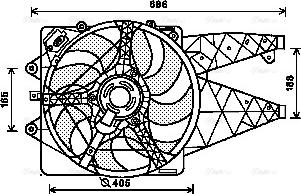 Ava Quality Cooling AL7514 - Ventilateur, refroidissement du moteur cwaw.fr