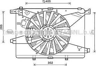 Ava Quality Cooling AL7516 - Ventilateur, refroidissement du moteur cwaw.fr