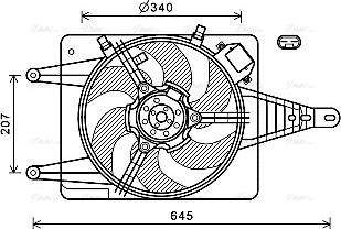 Ava Quality Cooling AL7524 - Ventilateur, refroidissement du moteur cwaw.fr