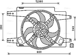 Ava Quality Cooling AL7522 - Ventilateur, refroidissement du moteur cwaw.fr