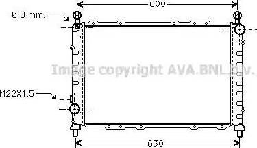 Ava Quality Cooling ALA2055 - Radiateur, refroidissement du moteur cwaw.fr