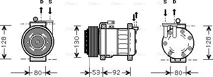 Ava Quality Cooling ALAK009 - Compresseur, climatisation cwaw.fr