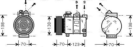 Ava Quality Cooling ALAK016 - Compresseur, climatisation cwaw.fr