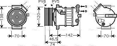 Ava Quality Cooling ALAK106 - Compresseur, climatisation cwaw.fr