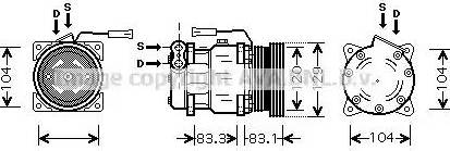 Ava Quality Cooling AL K093 - Compresseur, climatisation cwaw.fr