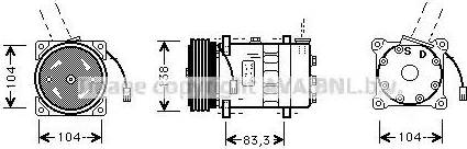 Ava Quality Cooling AL K014 - Compresseur, climatisation cwaw.fr