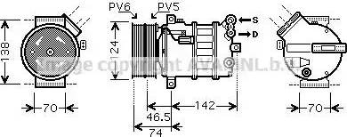 Ava Quality Cooling AL K106 - Compresseur, climatisation cwaw.fr