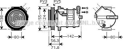 Ava Quality Cooling AL K107 - Compresseur, climatisation cwaw.fr