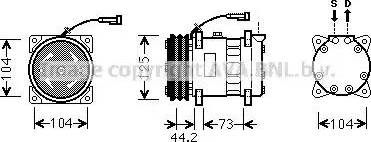 Ava Quality Cooling ALK113 - Compresseur, climatisation cwaw.fr