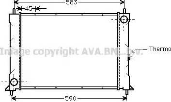 Ava Quality Cooling AU 2094 - Radiateur, refroidissement du moteur cwaw.fr