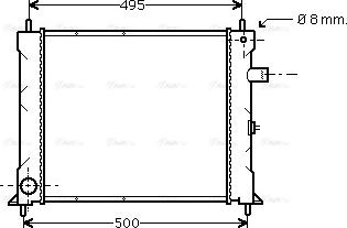 Ava Quality Cooling AU 2097 - Radiateur, refroidissement du moteur cwaw.fr